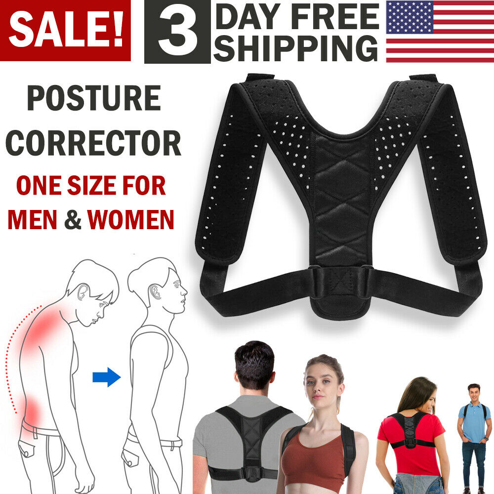 Posture Corrector Upper Back Pain Brace Clavicle Support Straightener