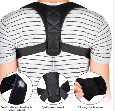 Adjustable Posture Corrector Brace: Shoulder, Spine, and Lumbar Support