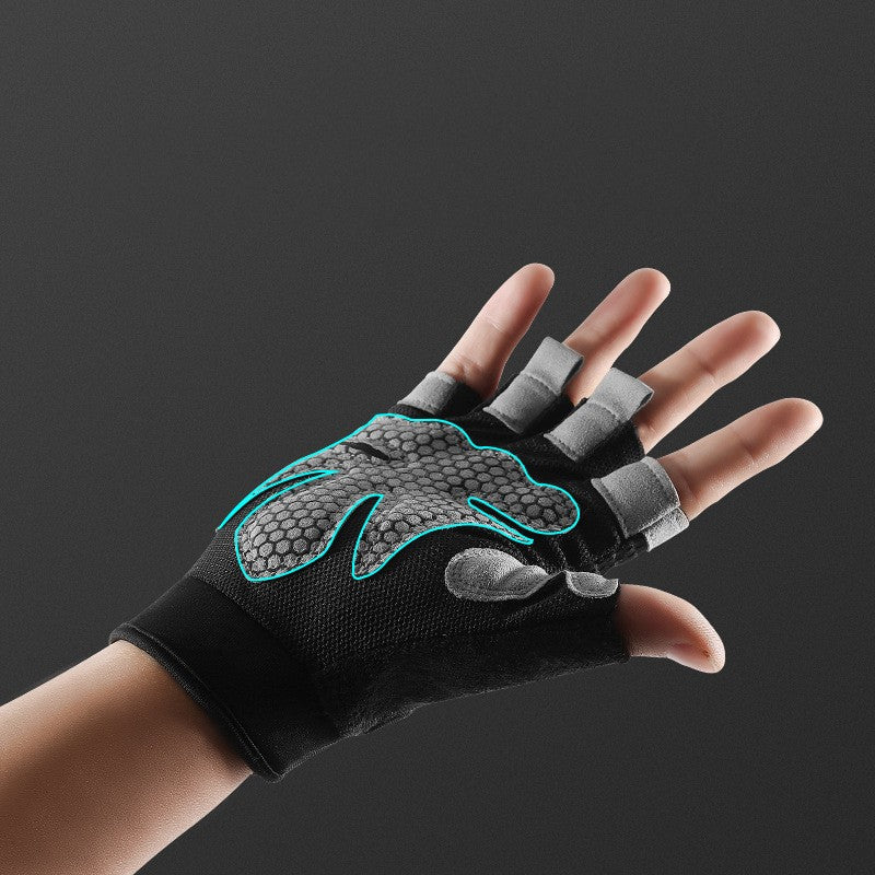 Breathable Half Finger Weightlifting Gloves