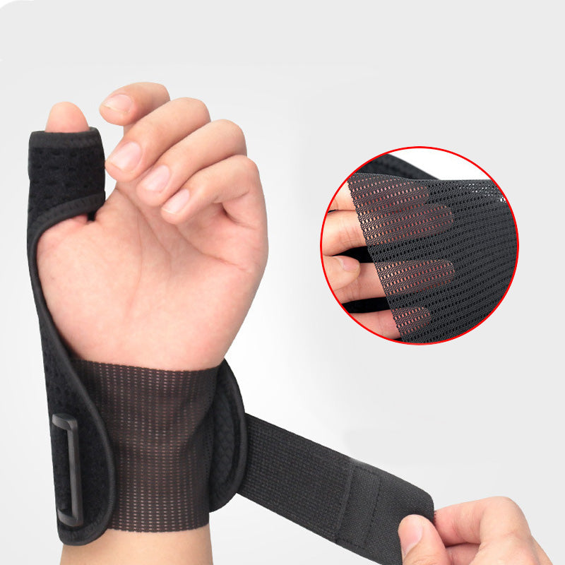 Thumb steel bar support hand guard