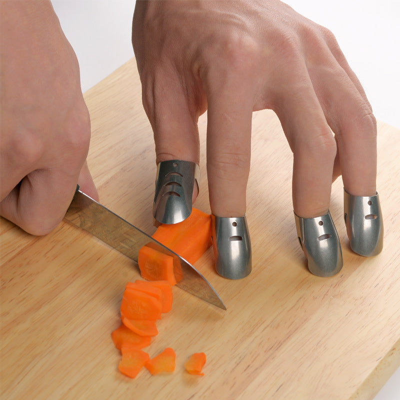 Stainless Steel Finger Guard for Vegetable Cutting