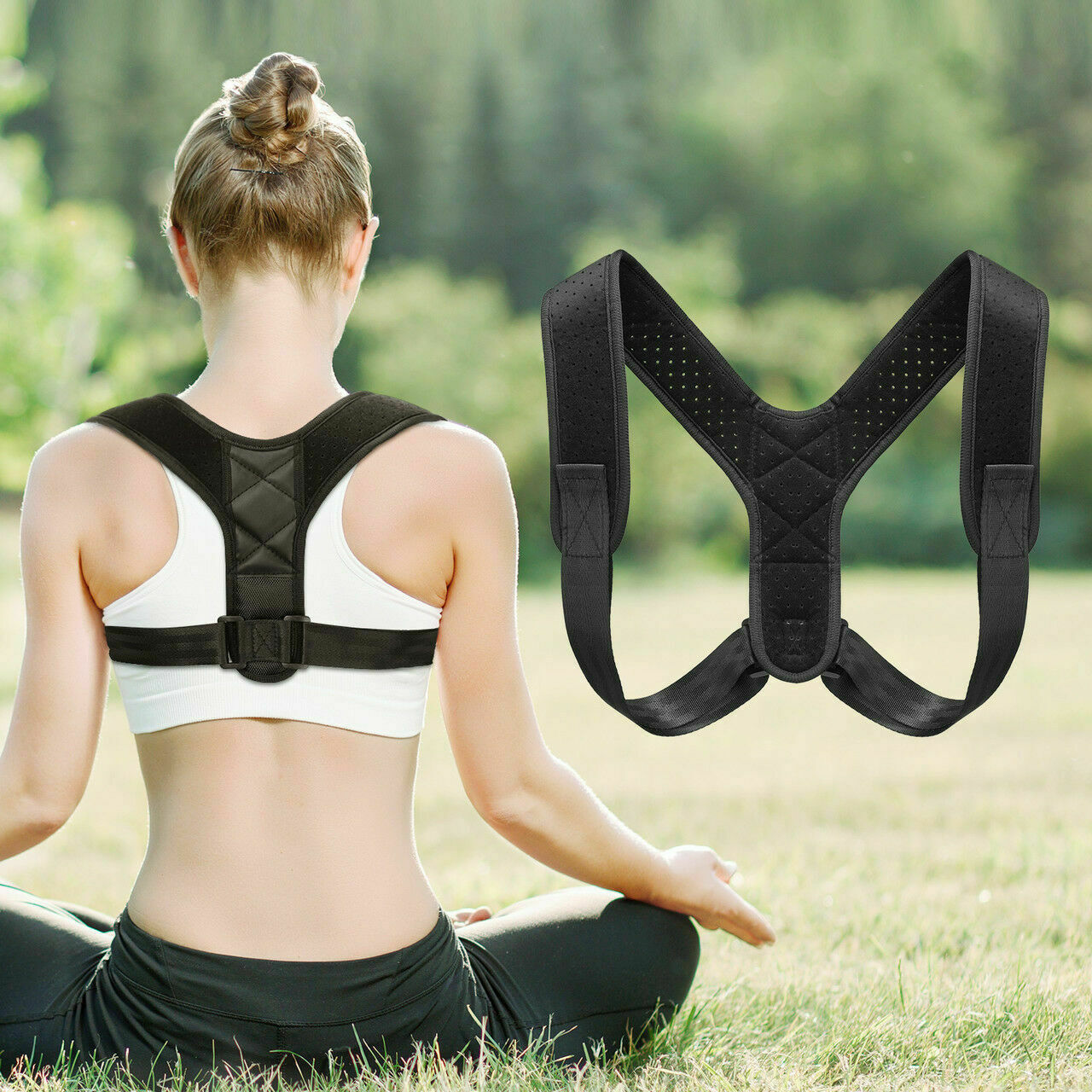 Posture Corrector Upper Back Pain Brace Clavicle Support Straightener