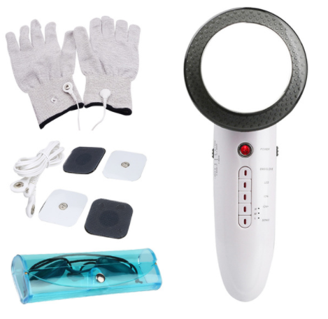 6-in-1 Ultrasonic Slimming Device: EMS, LED, Cavitation, Galvanic, Ultrasound, Infrared Therapy