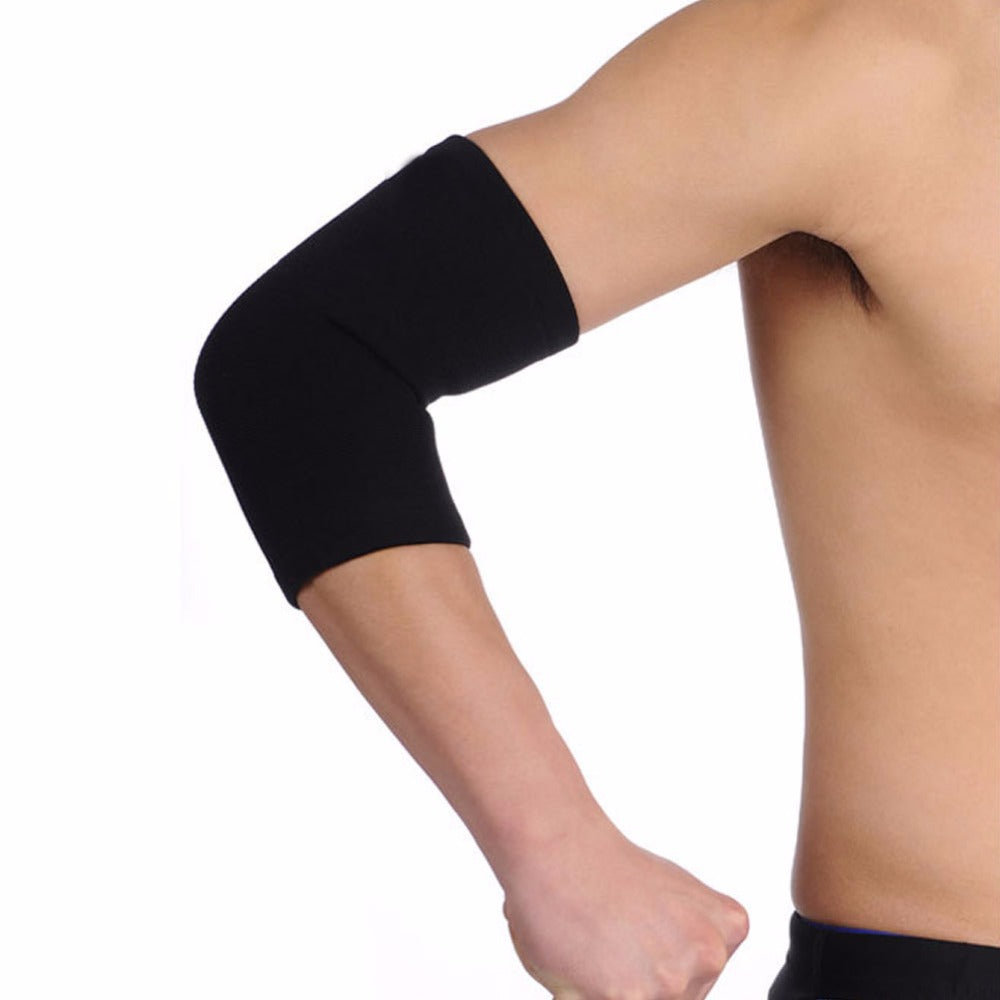 Black Elastic Sports Elbow Sleeve Brace Support Arthriti